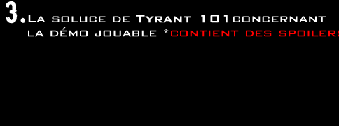 La soluce de la demo jouable